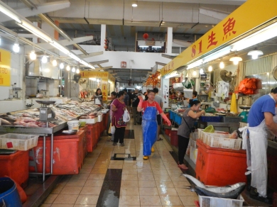 Fish market in Tekka market - Little India