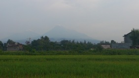 Our little volcano - view from my home